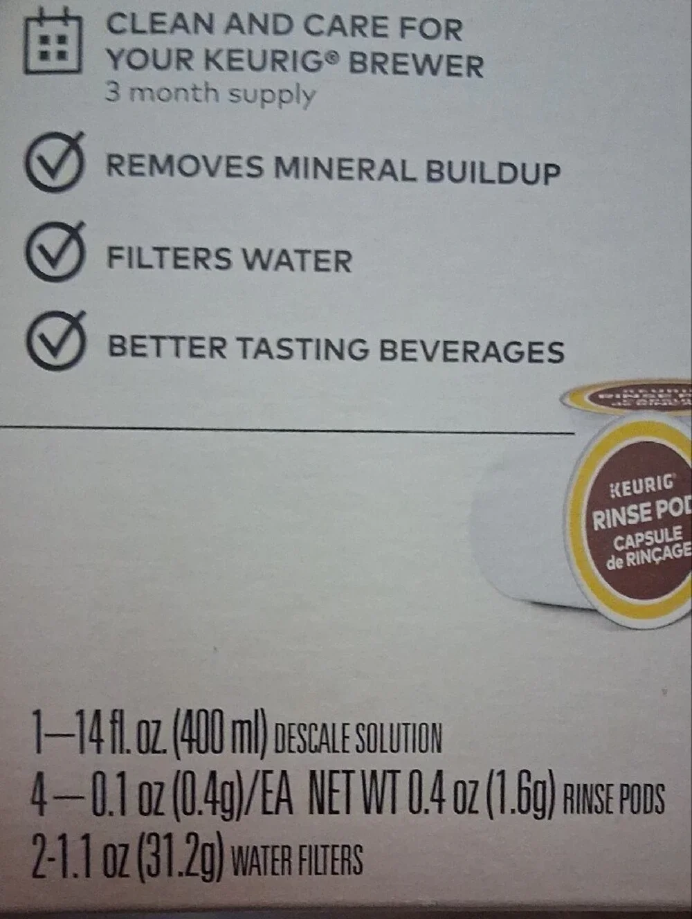 Keurig 3 Month Brewer Care Kit